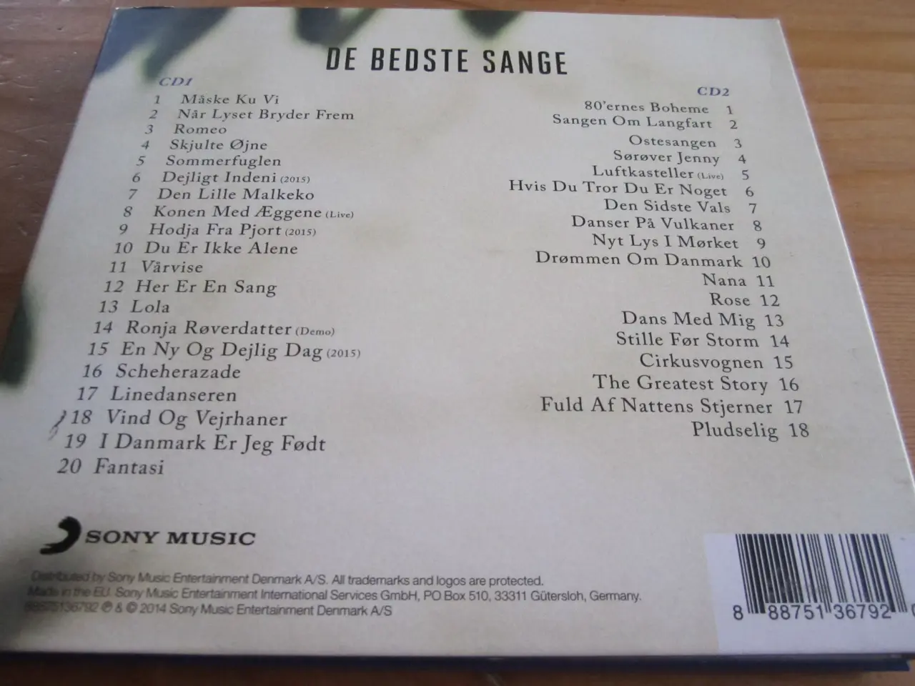 Billede 2 - SEBASTIAN. DE BEDSTE SANGE.