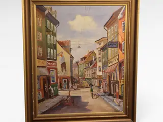 K. Werner oliemaleri fra Grønnegade