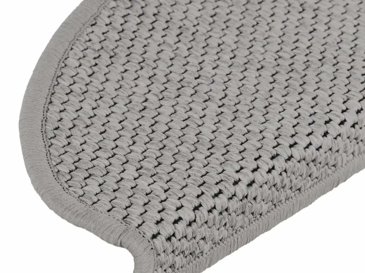 Billede 7 - Selvklæbende trappemåtter i sisal-look - 15 stk., sølv, 65×21×4 cm