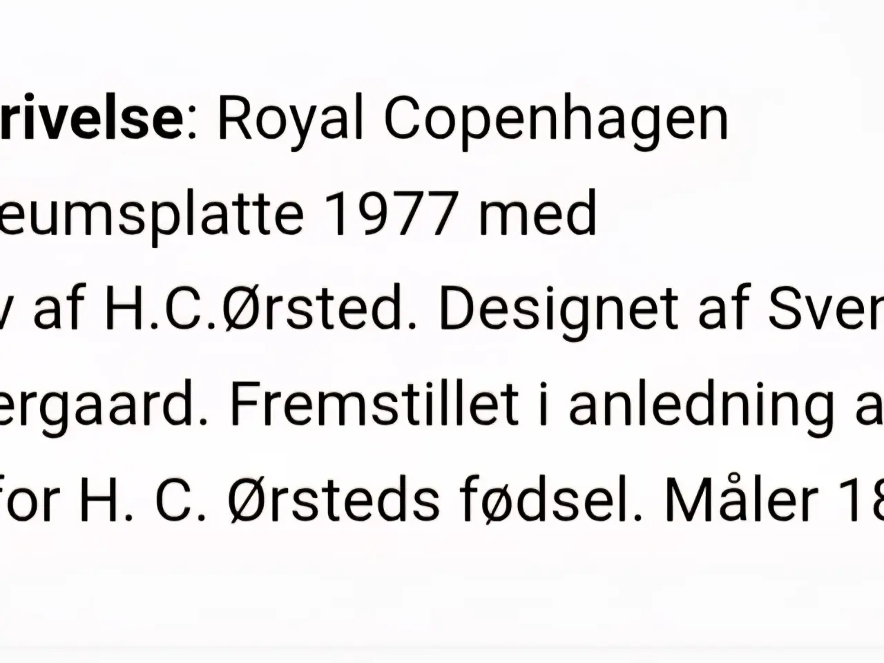 Billede 6 - Royal Copenhagen med H.C Ørsted 1777-1977