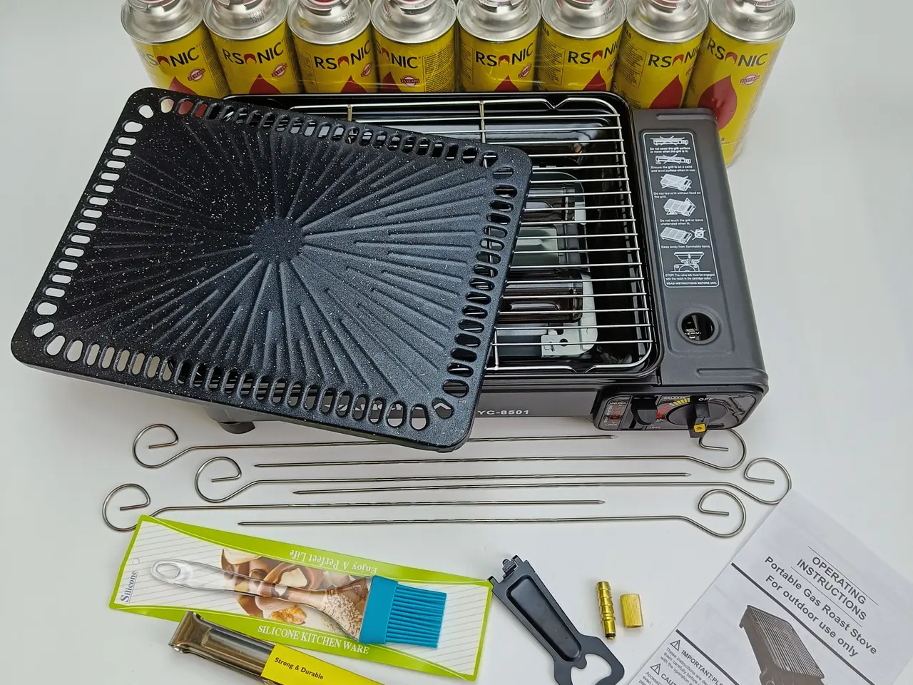 Billede 1 - NY! 2200W Gasgrill + 12 Dåser med GAS