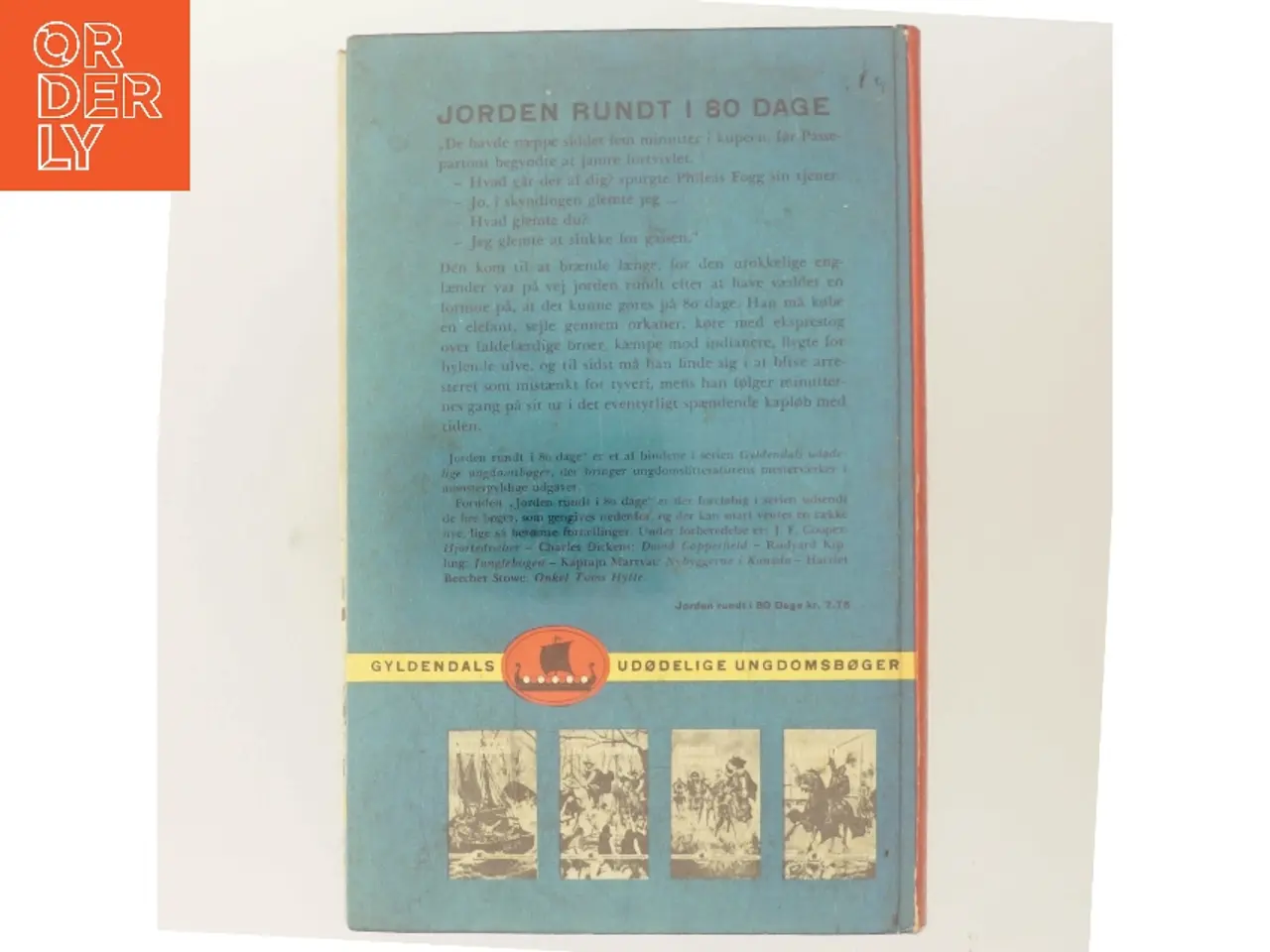 Billede 3 - Jorden rundt i 80 dage af Jules Verne (Bog)