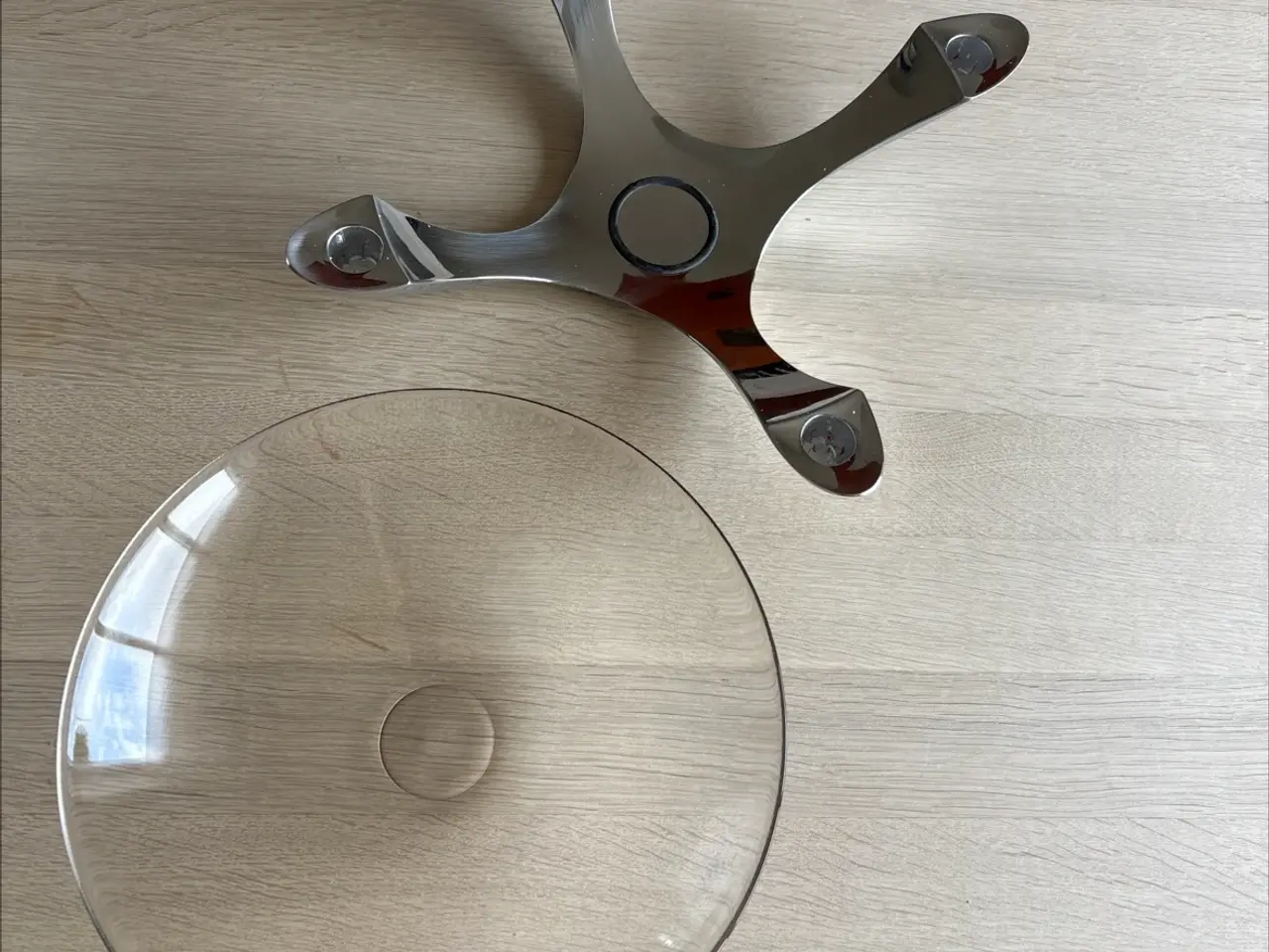 Billede 2 - Elegant Stelton lysestage med glasskål