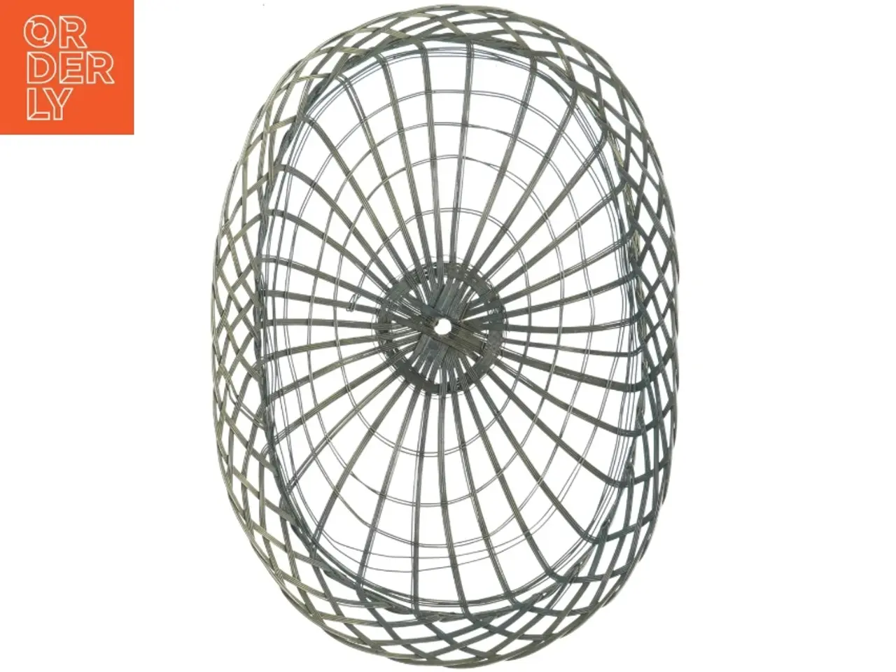 Billede 3 - Fil de Fer Oval Flettet Metal Frugtkurv (str. 31 x 22 cm)
