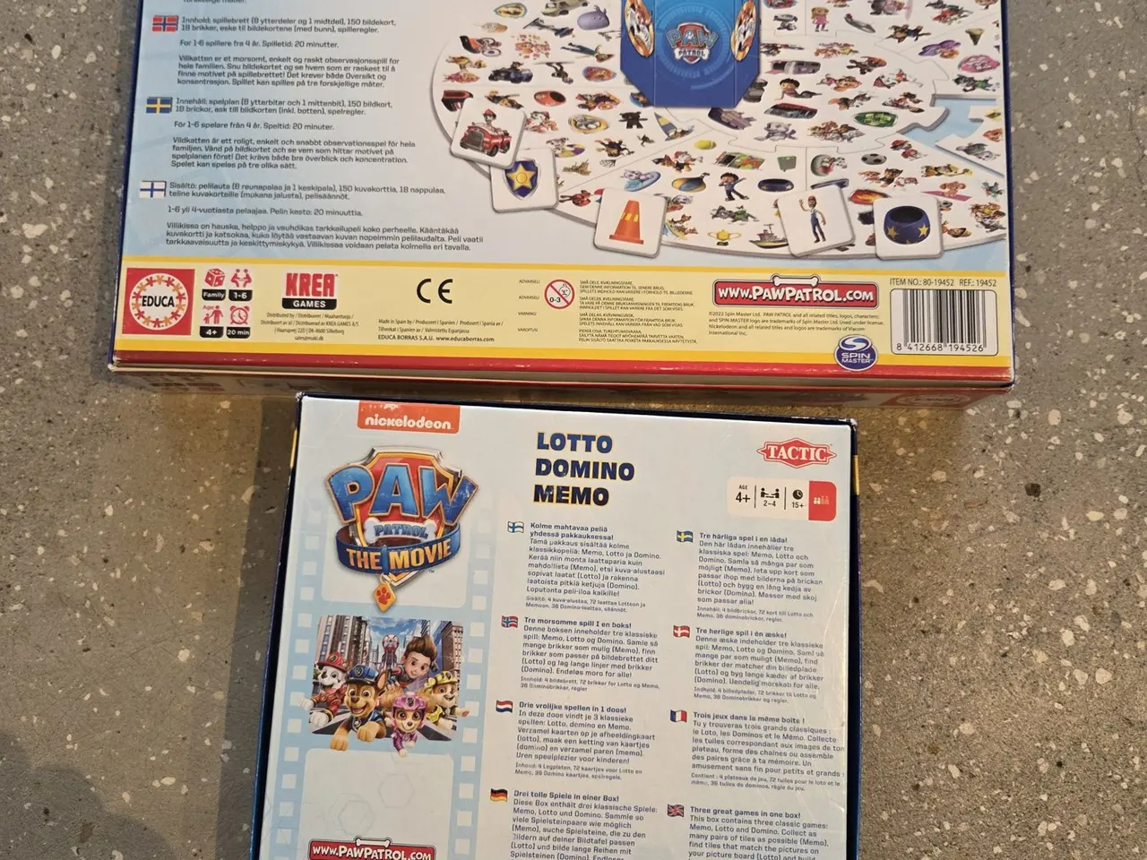 Billede 2 - Paw Patrol spilpakke – 4 spil