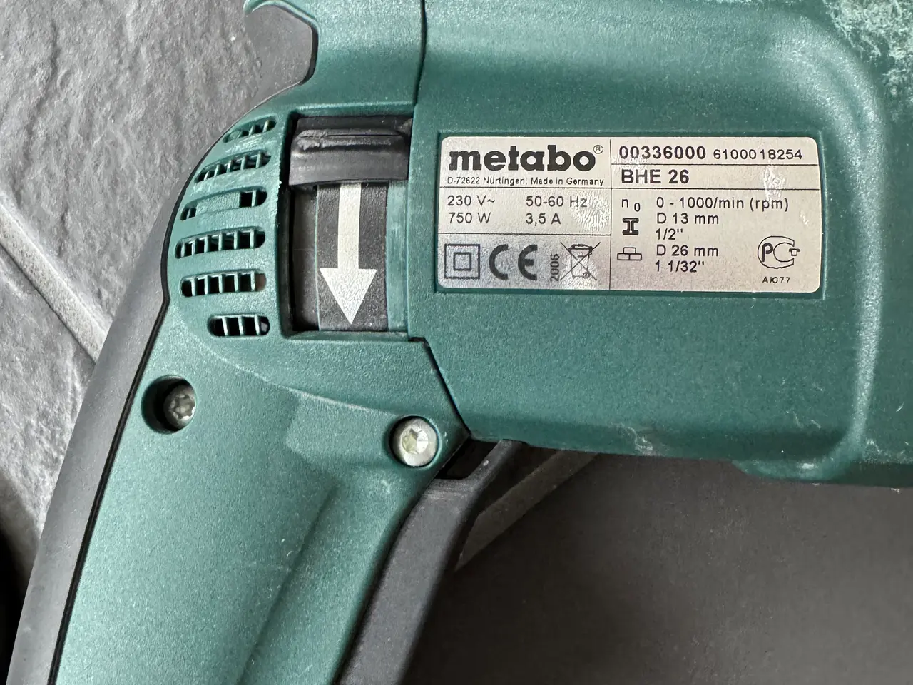 Billede 2 - Metabo BHE 26 Slagboremaskine