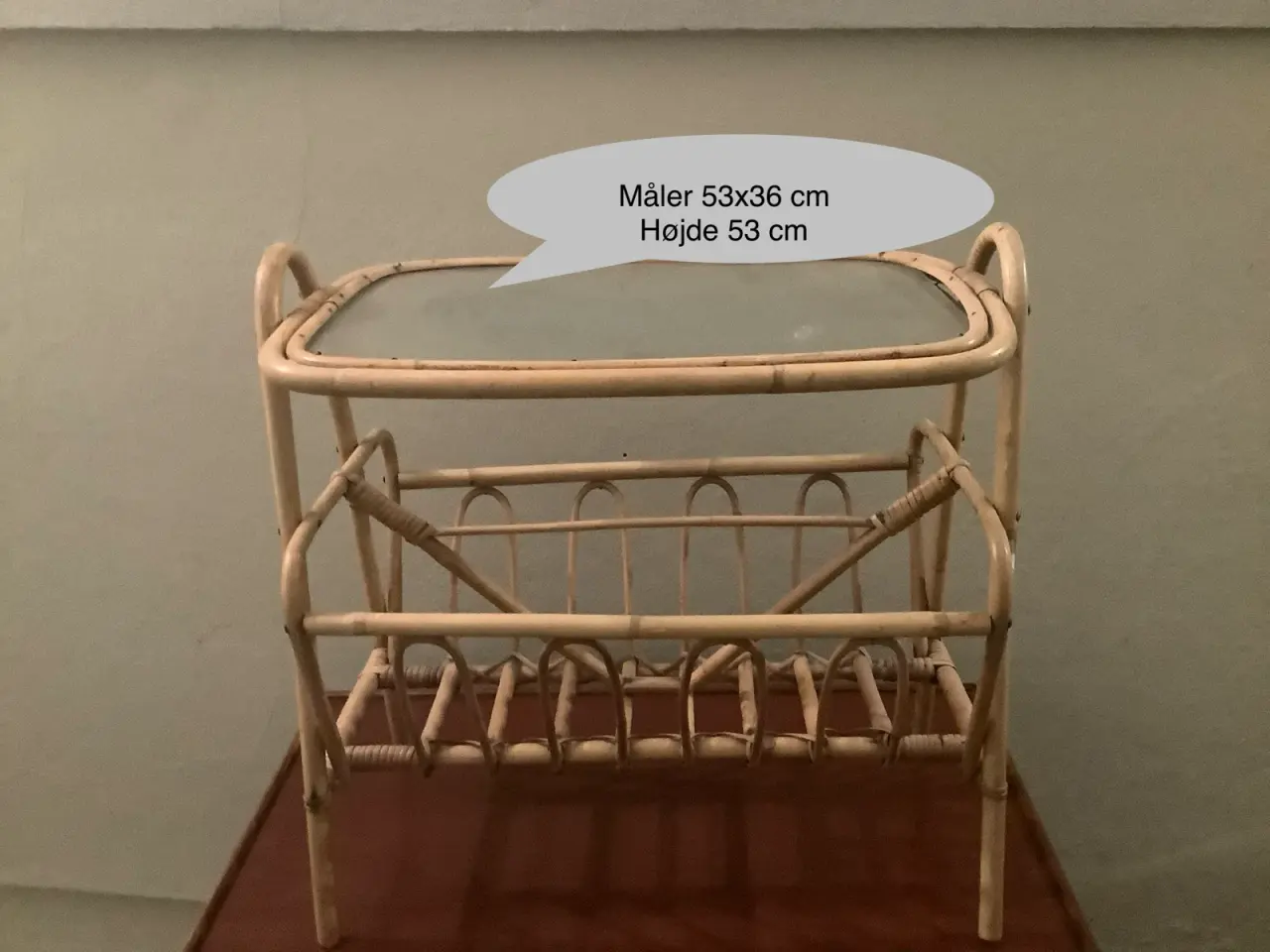 Billede 1 - Bambus bord med magasin holder