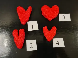 Hjemmelavede pulp hjerter