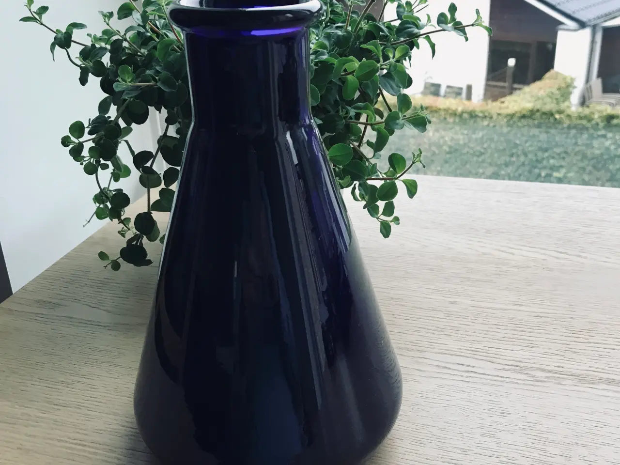 Billede 1 - Koboltblå kolbevase, STRUERS - Jubilæumsudgave!