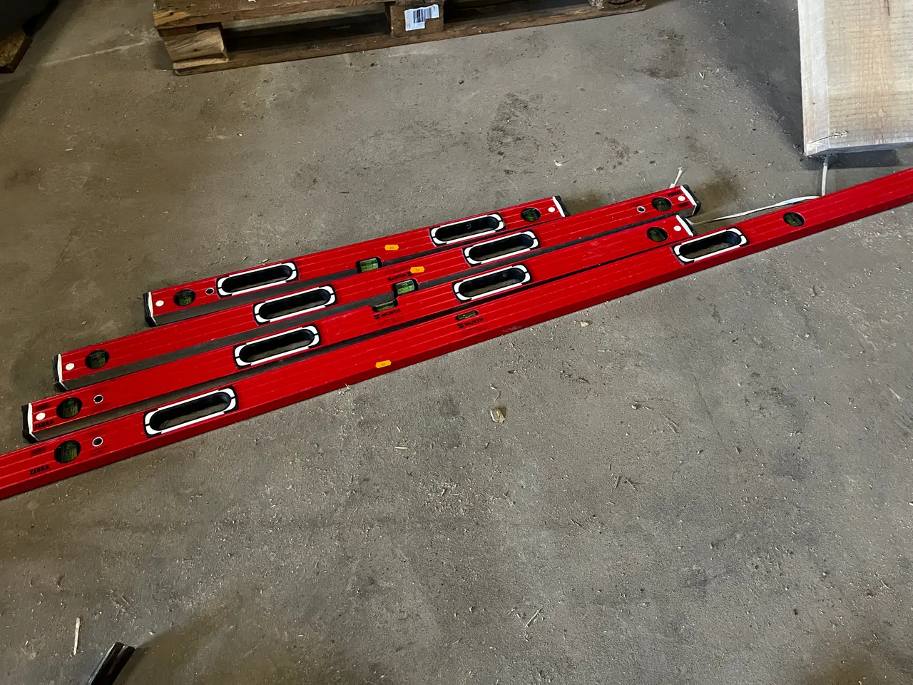 Billede 1 - 4 stk. vaterpas WÜRTH ZEBRA
