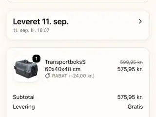 Transportkasse - helt ny