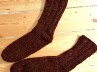 Håndstrikkede rag-sokker i dín størrelse :-)