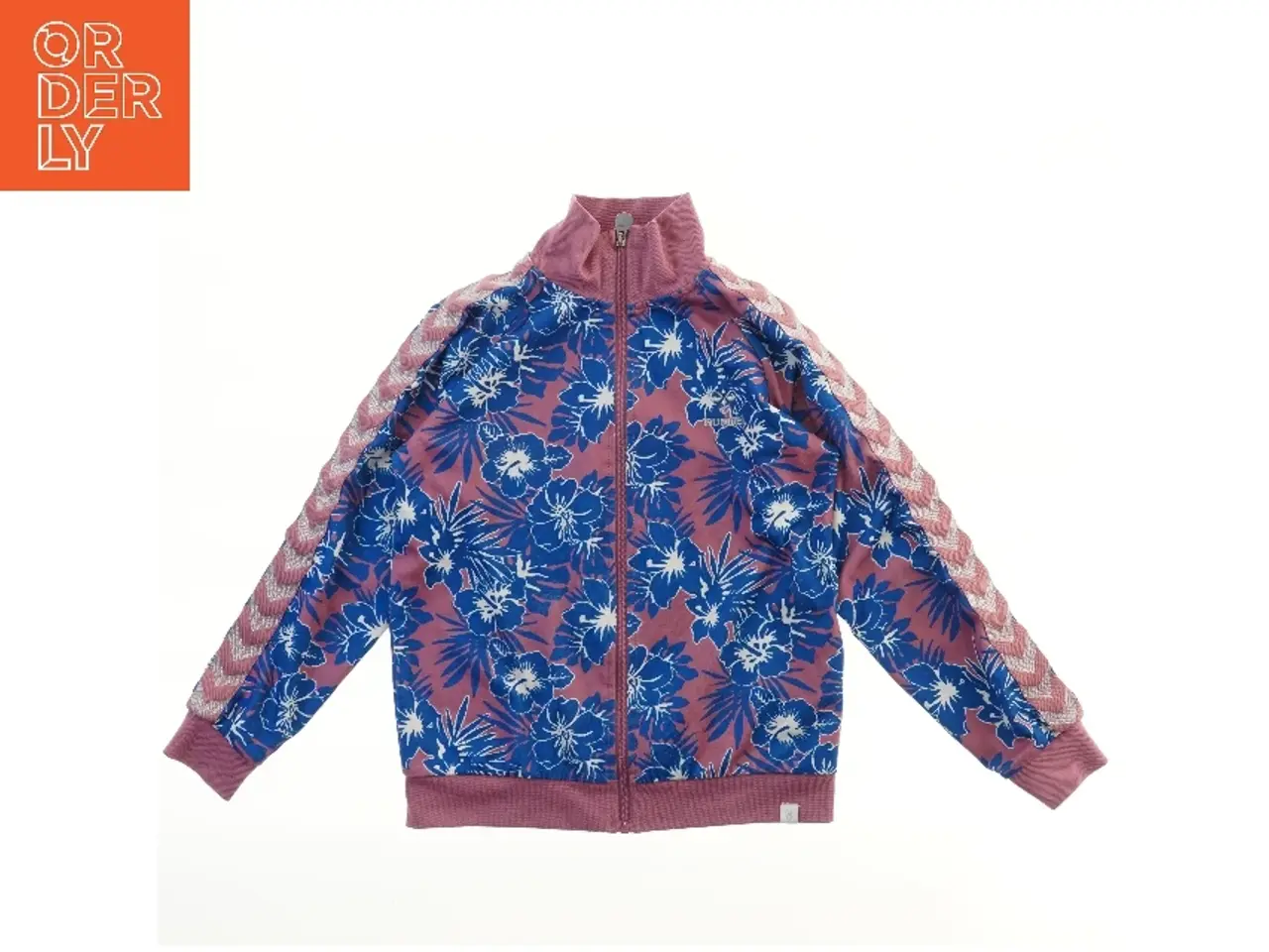 Billede 1 - Blomstret sweatshirt med lynlås fra Hummel (str. 45x60 cm)