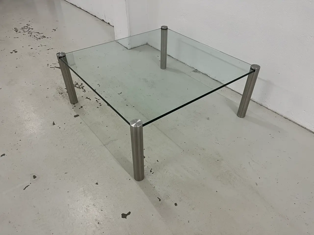 Billede 3 - Designer Sofabord i glas/stål fra Ronald Schmitt.