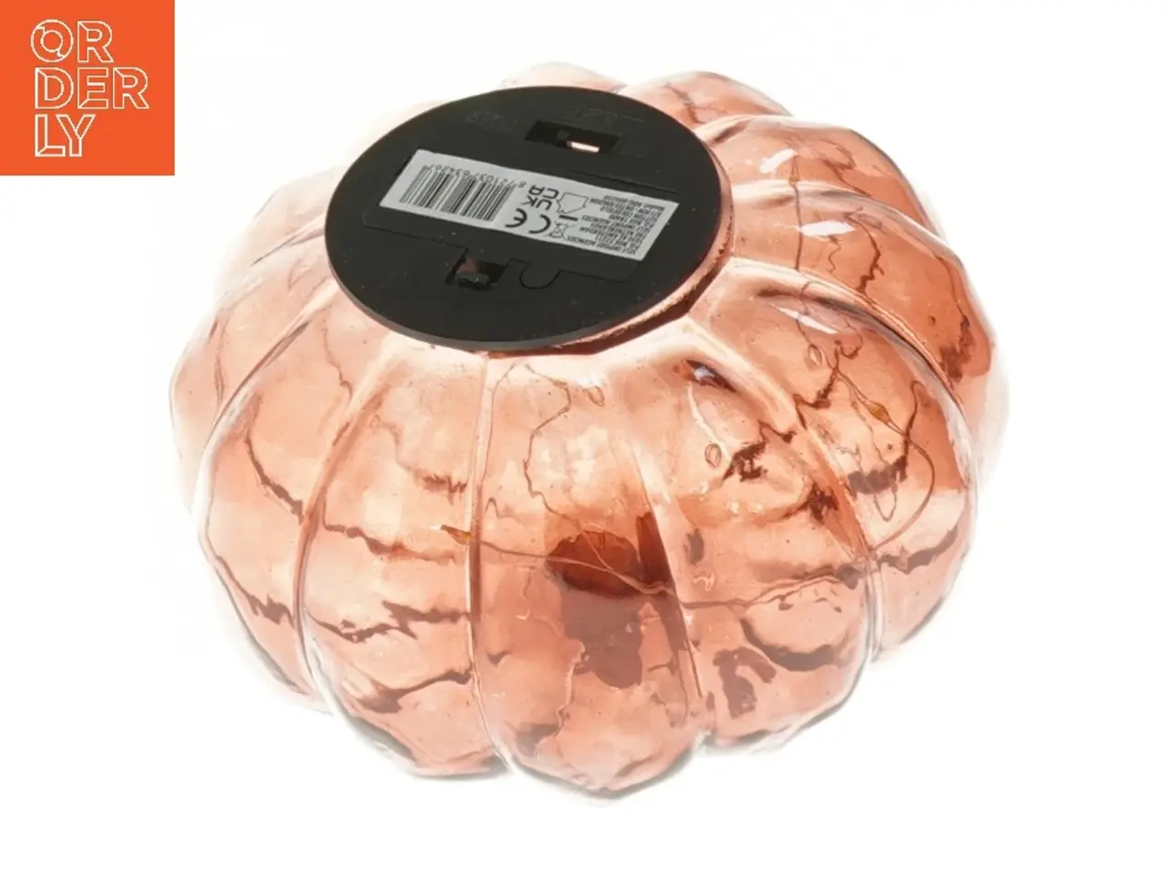 Billede 2 - Dekorativ græskar formet lampe (str. 15x9 cm)