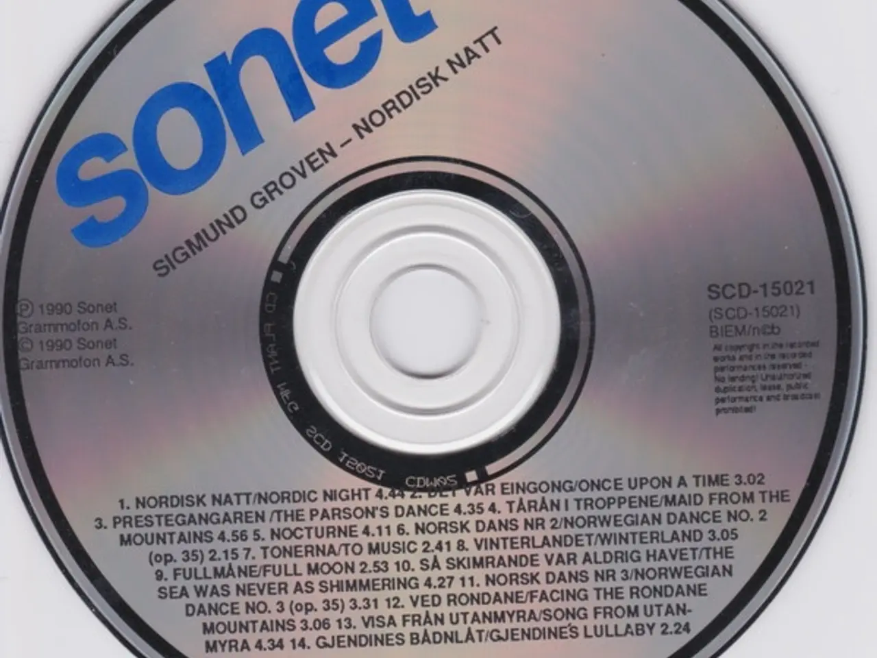Billede 4 - Sigmund Groven – Nordisk Natt – CD