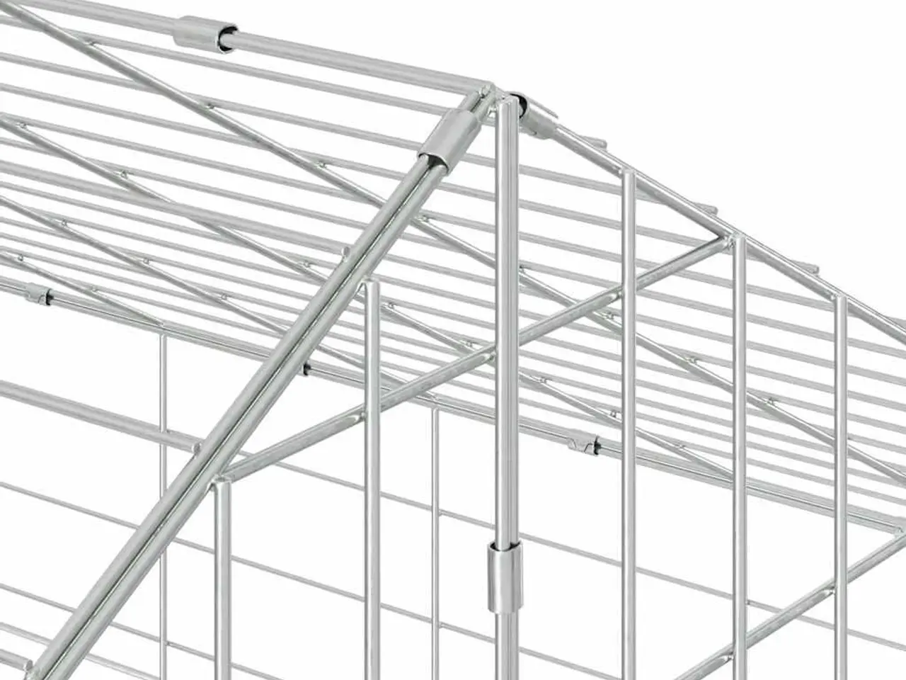 Billede 10 - Kanin Bur Sølv 400 x 78 x 78 cm Galvaniseret stål