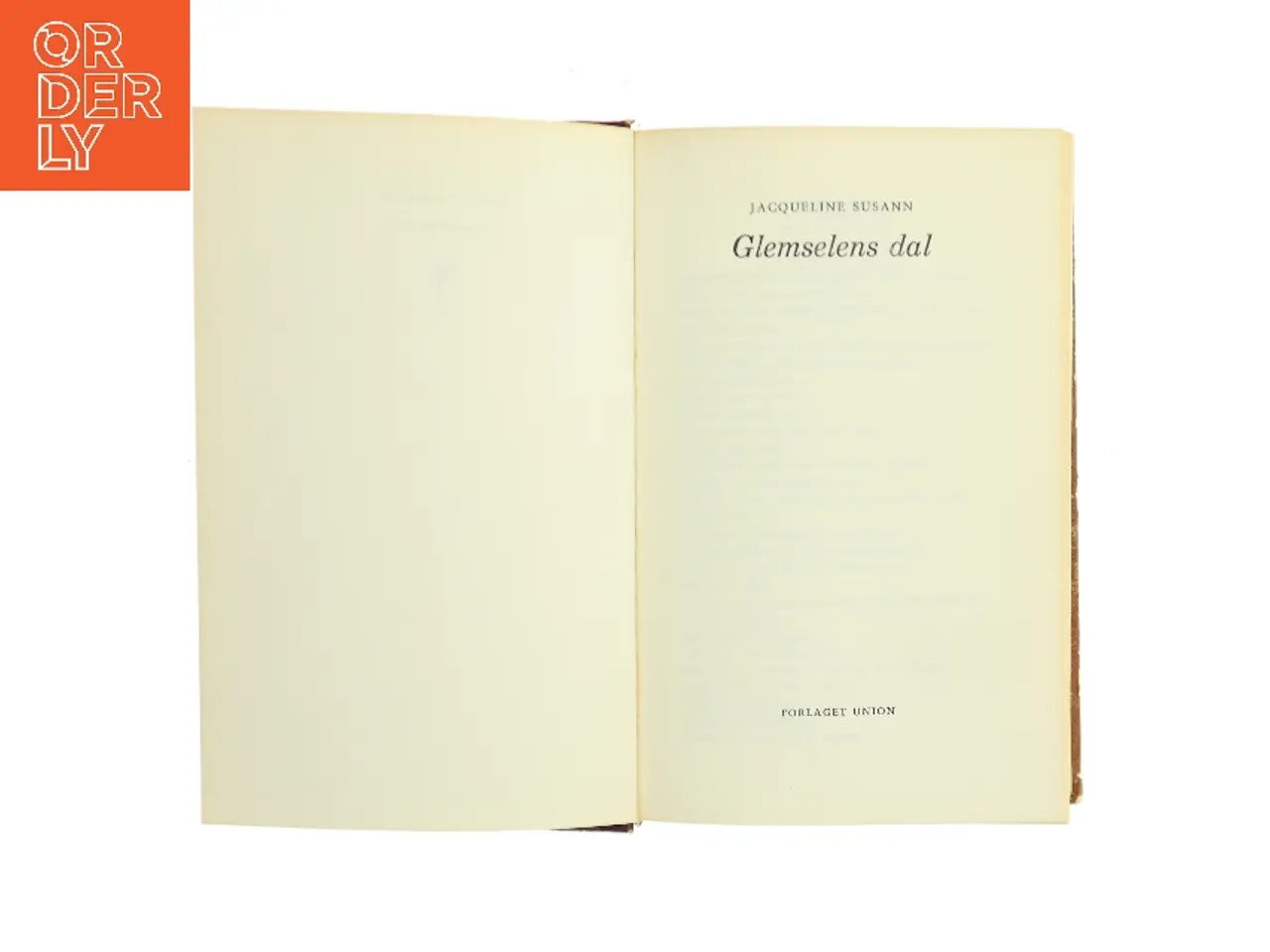 Billede 2 - Glemselens dal af Jacqueline Susann (Bog)