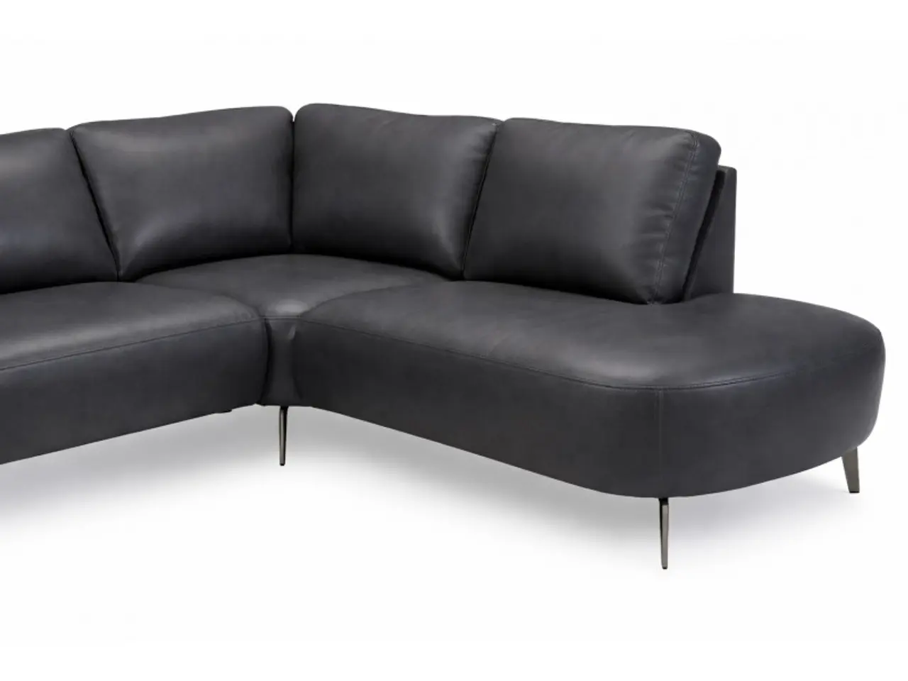 Billede 4 - Hjort Knudsen Lolland læder U-sofa Venstrevendt