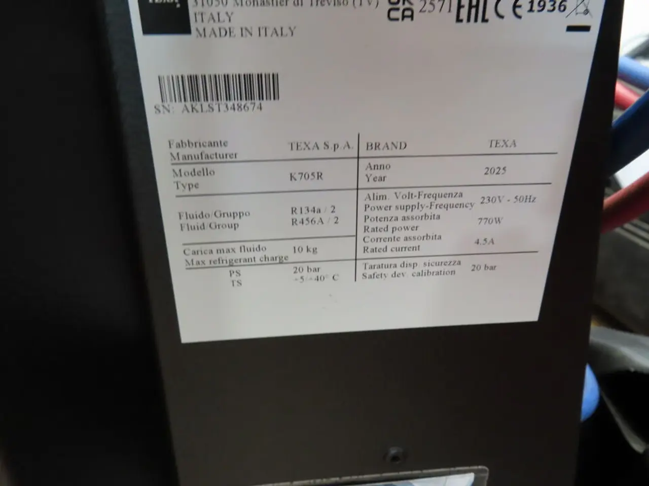 Billede 5 - Aircon påfyldningsstation TEXA KONFORT 705 R