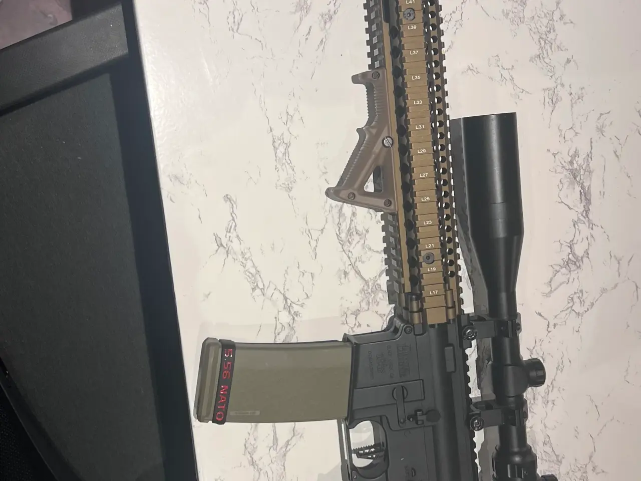 Billede 2 - Airsoft DMR AEG riffel