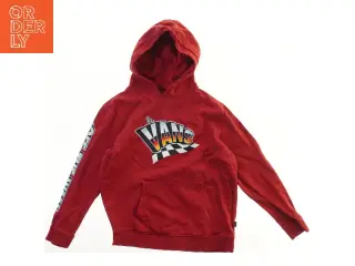 Rød hættetrøje med Vans logo fra Vans (str. XL)
