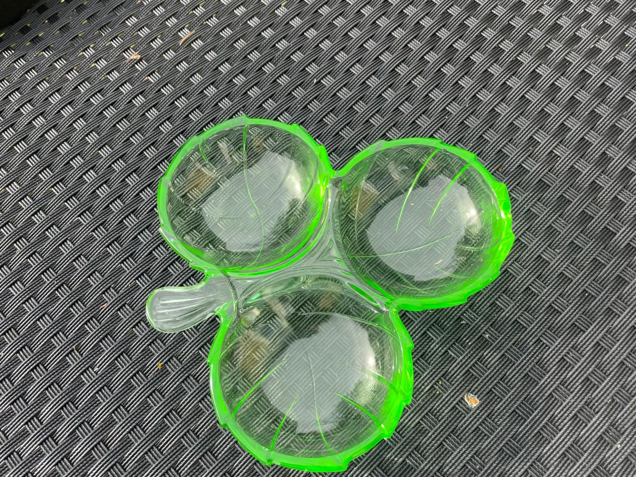 Billede 3 - Gamle farvet glasskåle