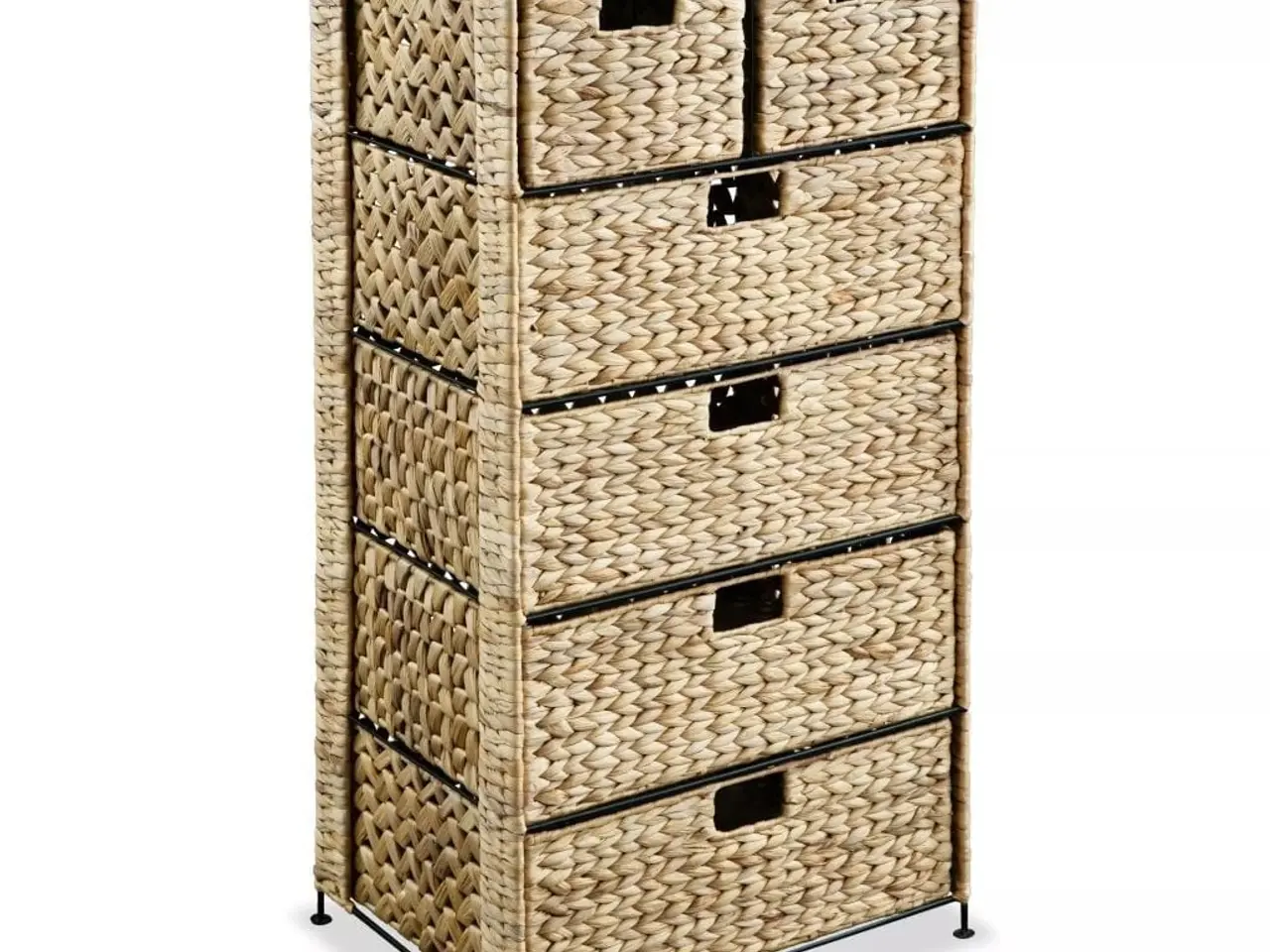Billede 1 - Opbevaringsenhed med 6 kurve 47 x 37 x 100 cm vandhyacint