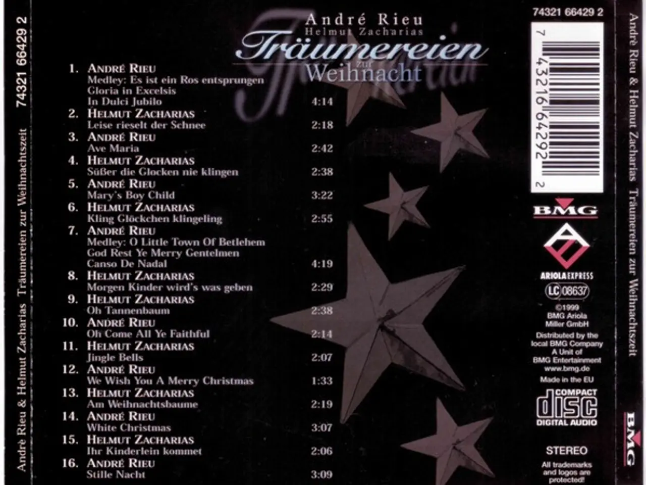 Billede 2 - André Rieu, Helmut… – Träumereien Zur… – CD