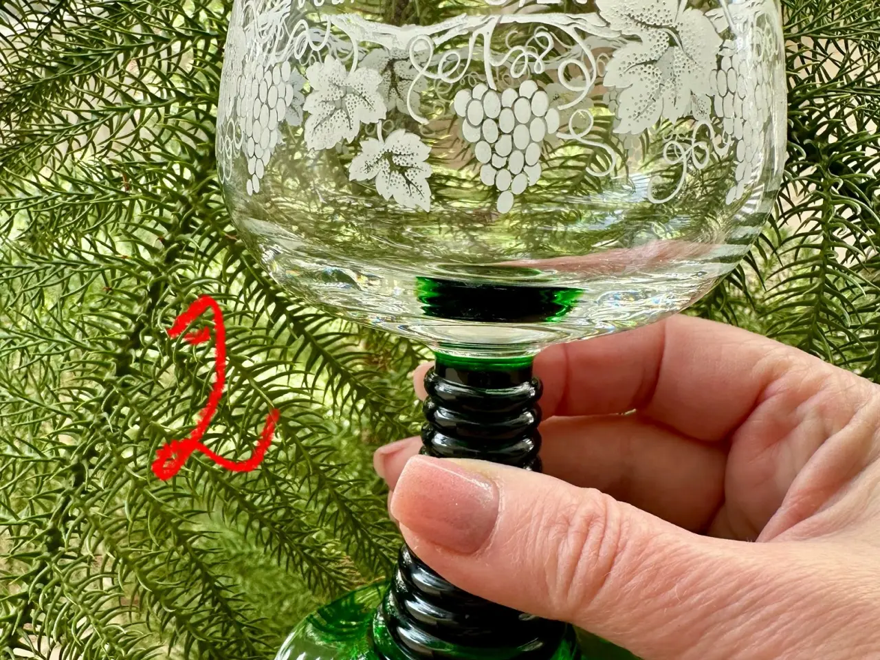 Billede 3 - Vintage Rømer franske snaps/ likørglas i fin stand