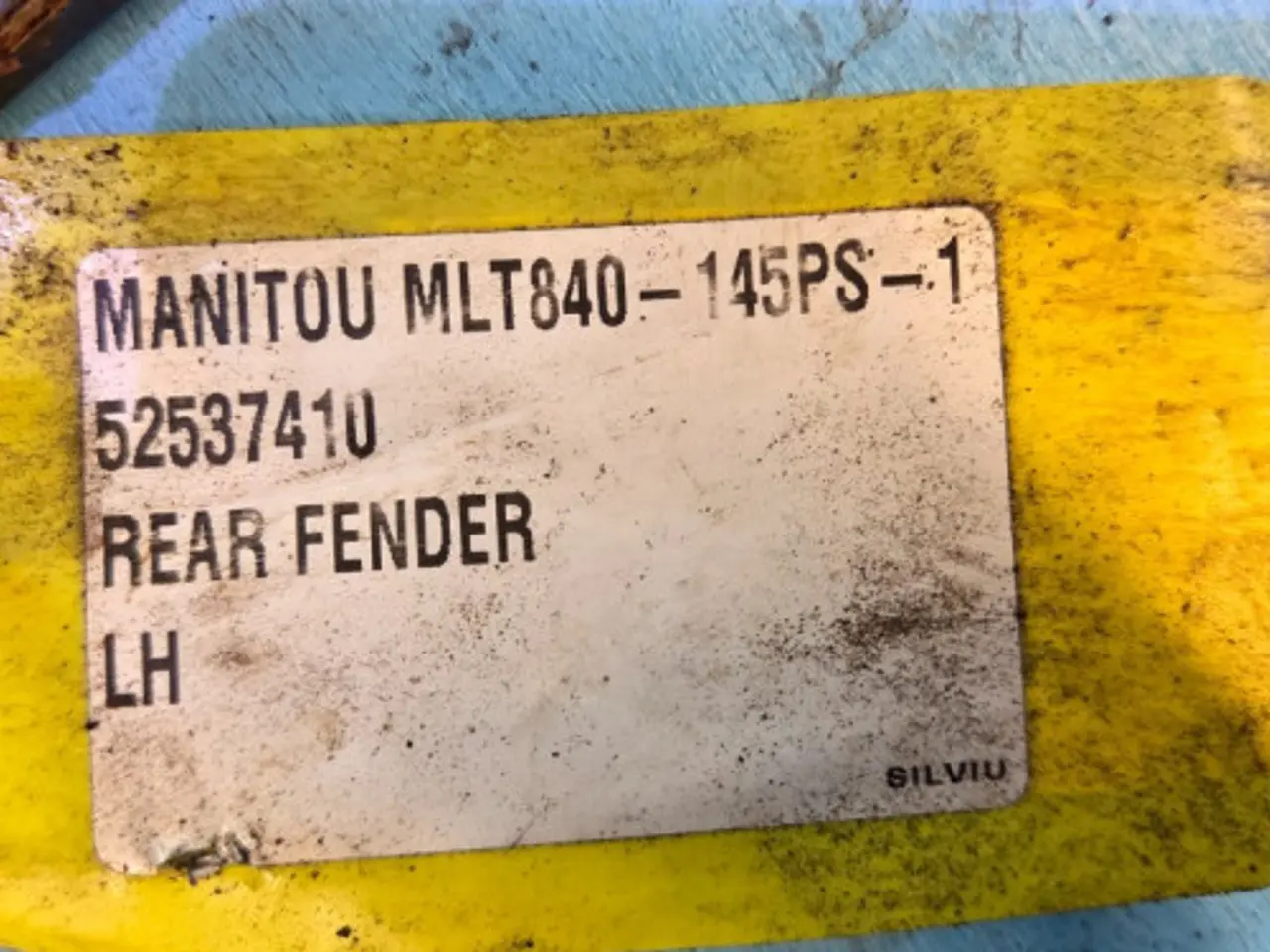 Billede 9 - Manitou MLT840-145PS Hjulskærm L. 52537410