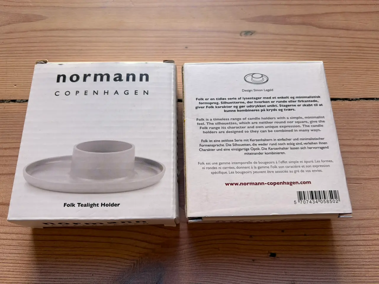 Billede 3 - 2 nye Folk lysestager fra Normann Copenhagen