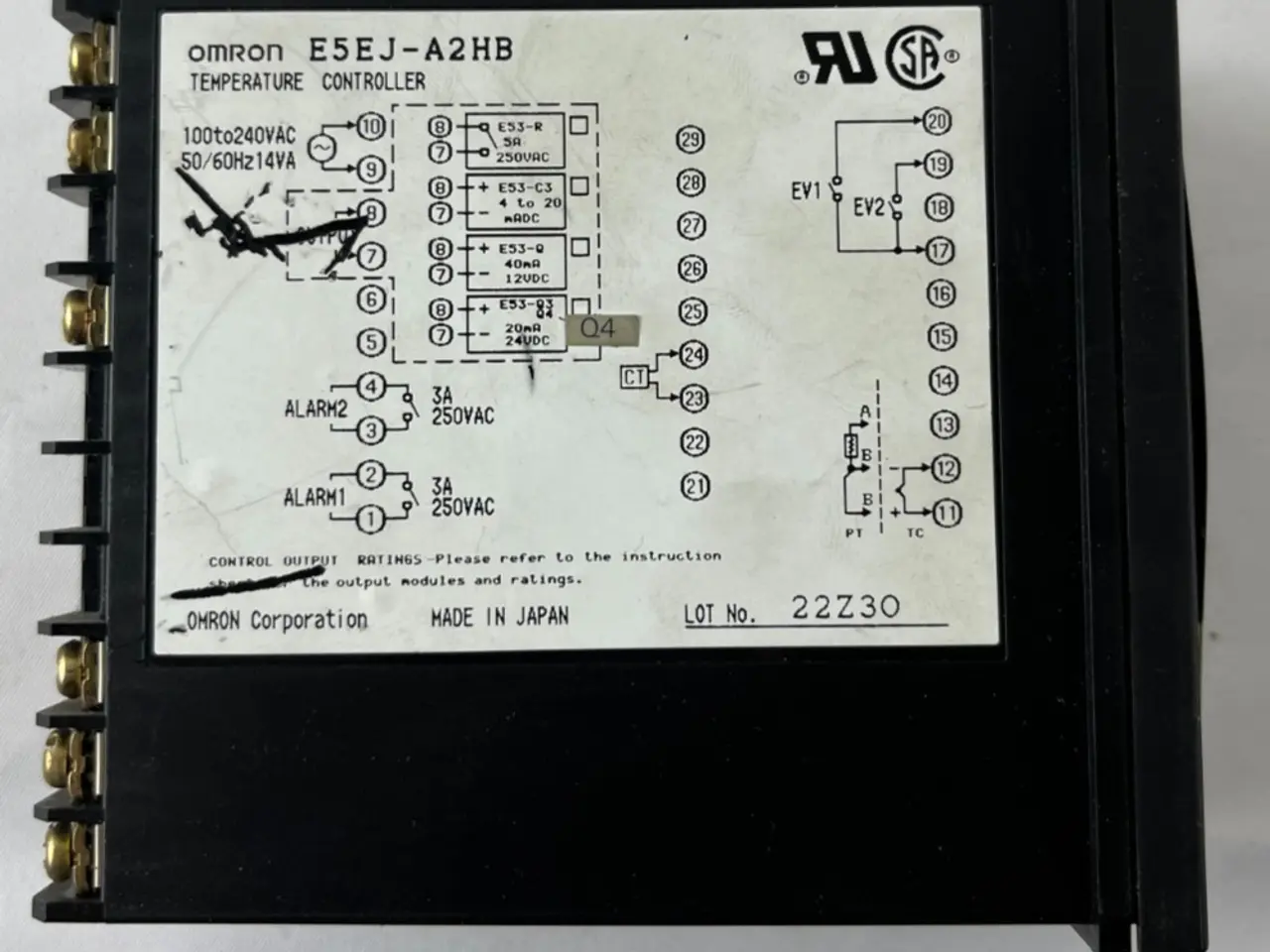 Billede 2 - Omron E5EJ-A2HB Digital Temperature Controller