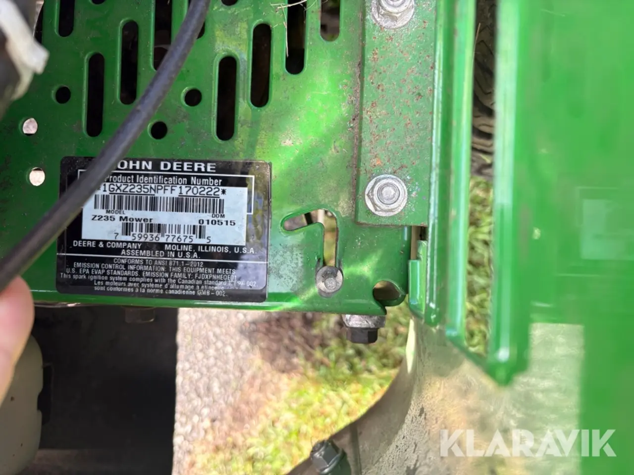 Billede 6 - Græsslåmaskine John Deere Z235 mower
