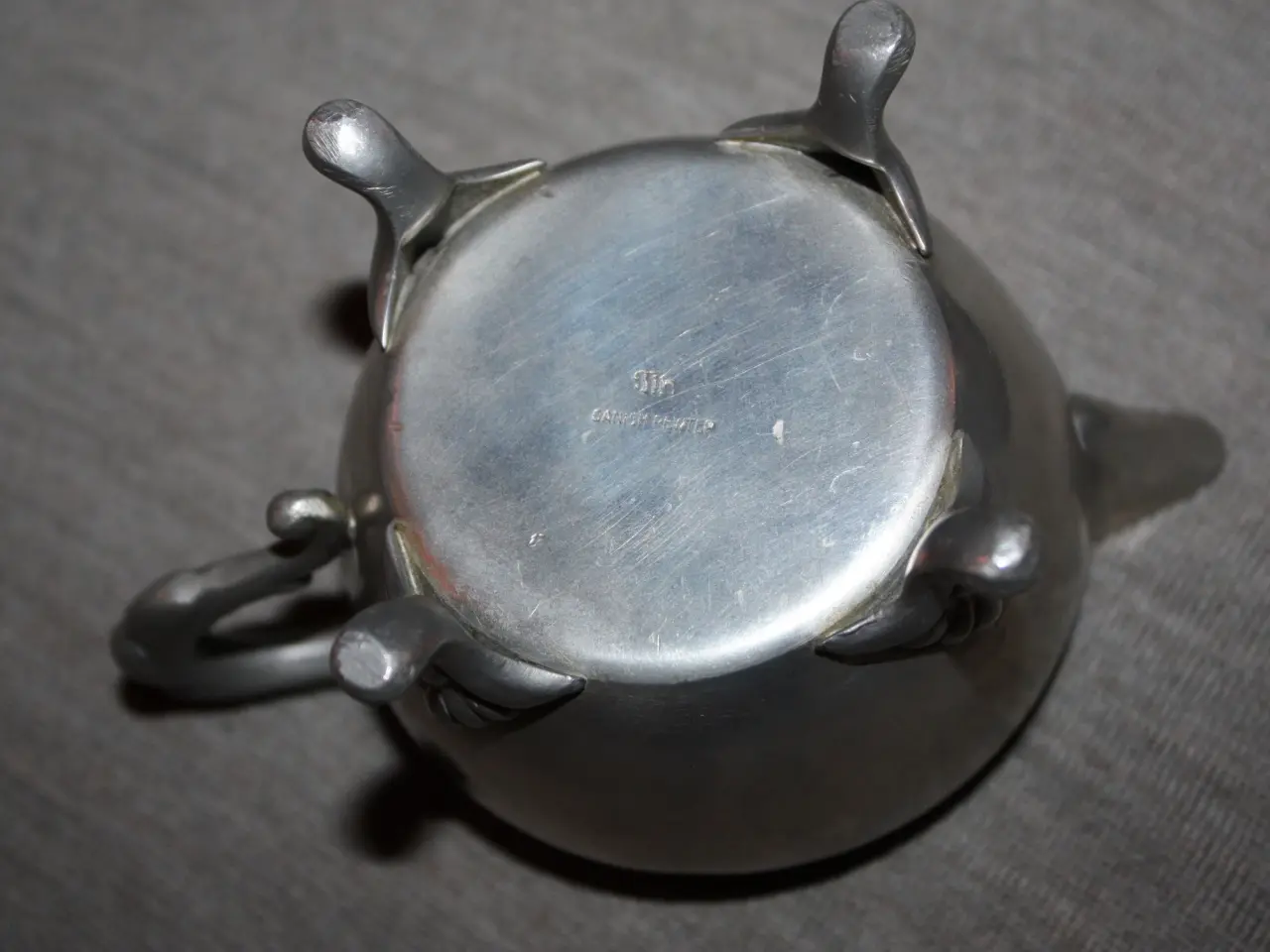 Billede 5 - Sukker og flødesæt i tin Danish Pewter