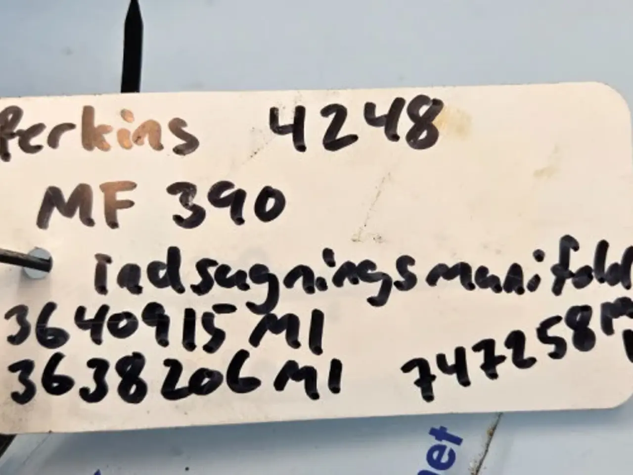 Billede 16 - Perkins 4.248 Indsugningmanifold 3640915M1