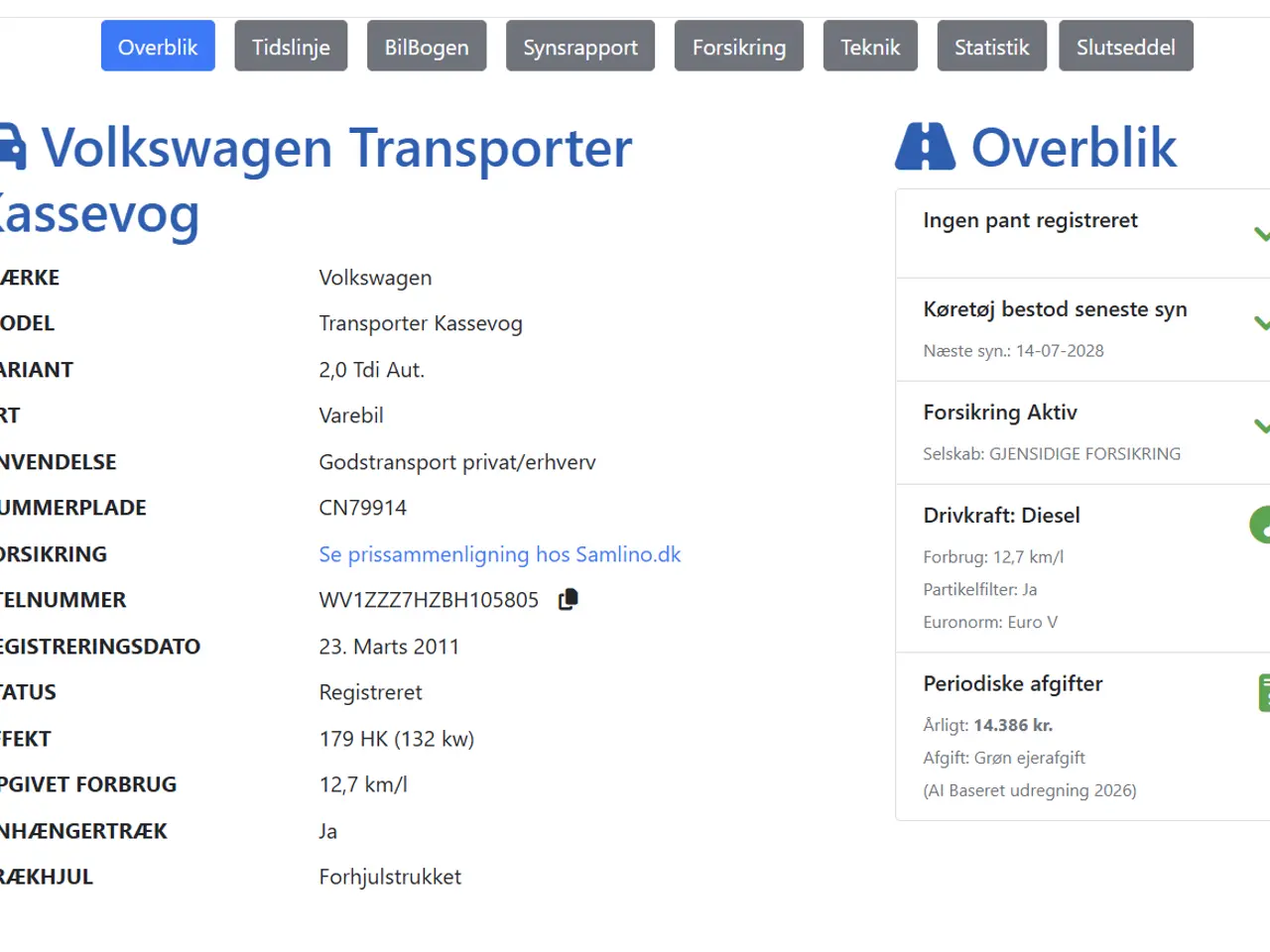 Billede 3 - VW Transporter 2.0 TDI 180 hk DSG AUT. Momsfri.