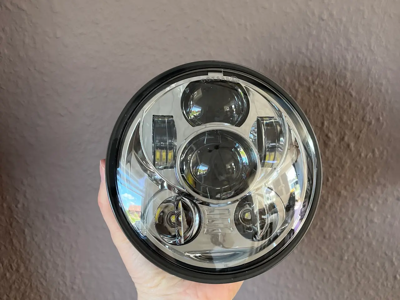 Billede 5 - LED forlygteindsats krom til Harley-Davidson