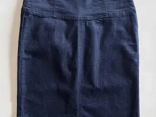 Vero Moda højtaljet denim nederdel, str. 40
