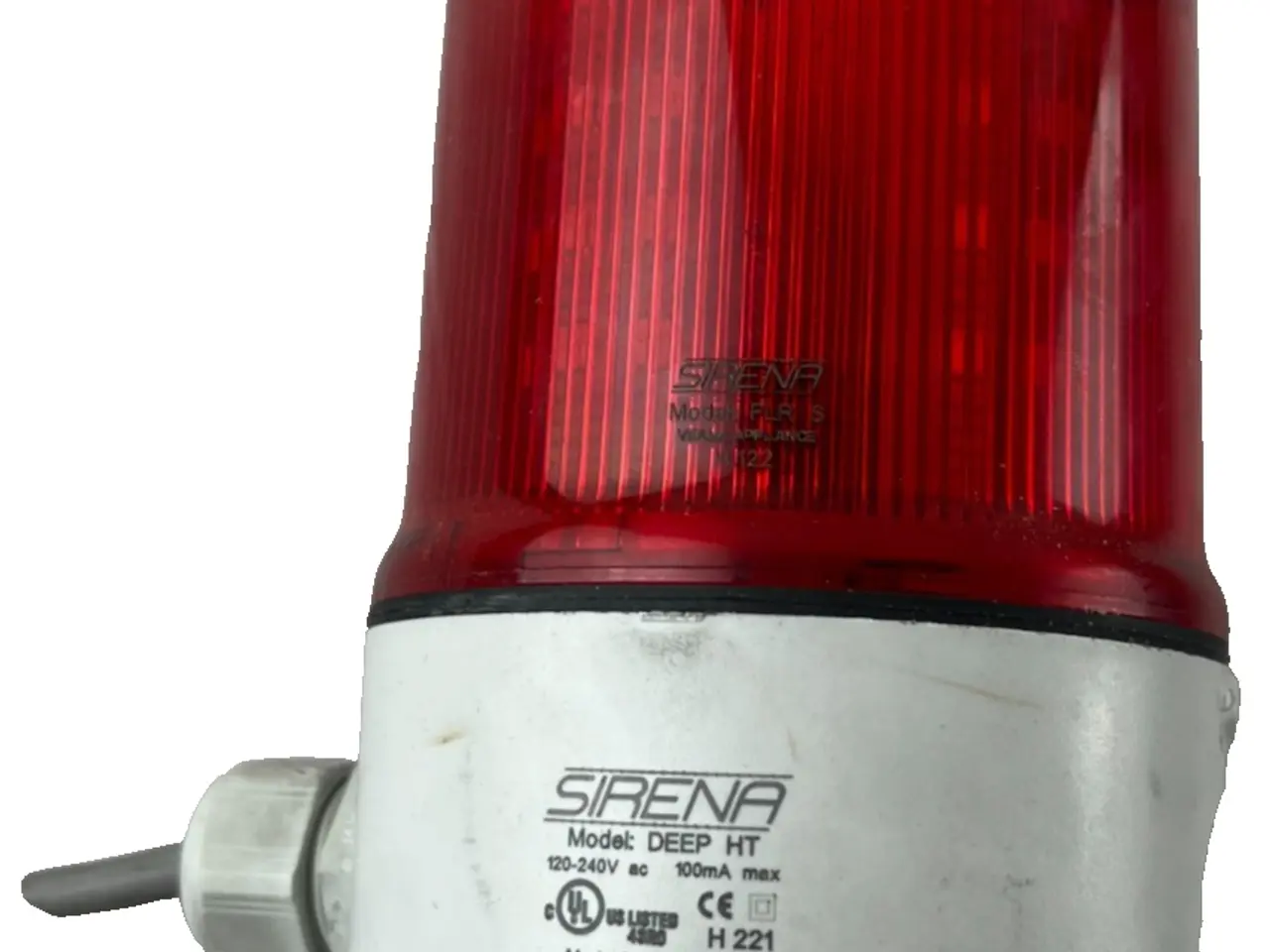 Billede 1 - SIRENA DEEP HT Beacon Light Red 120-240V AC UL CE