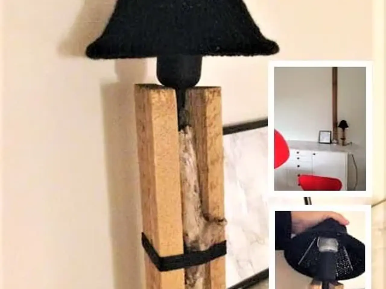 Billede 3 - BORDLAMPE  - håndlavet - ReCyklisten