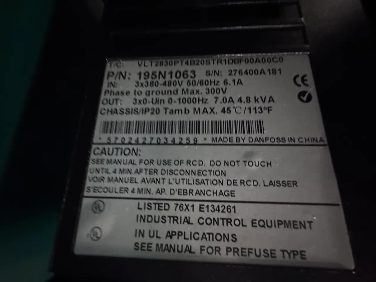Billede 5 - Danfoss VLT 2800 frekvensomformer