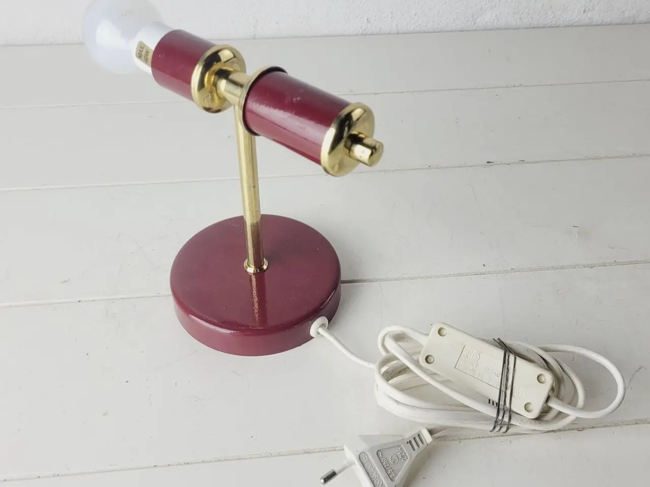 Billede 3 - ⭐️- Vintage messing væglampe