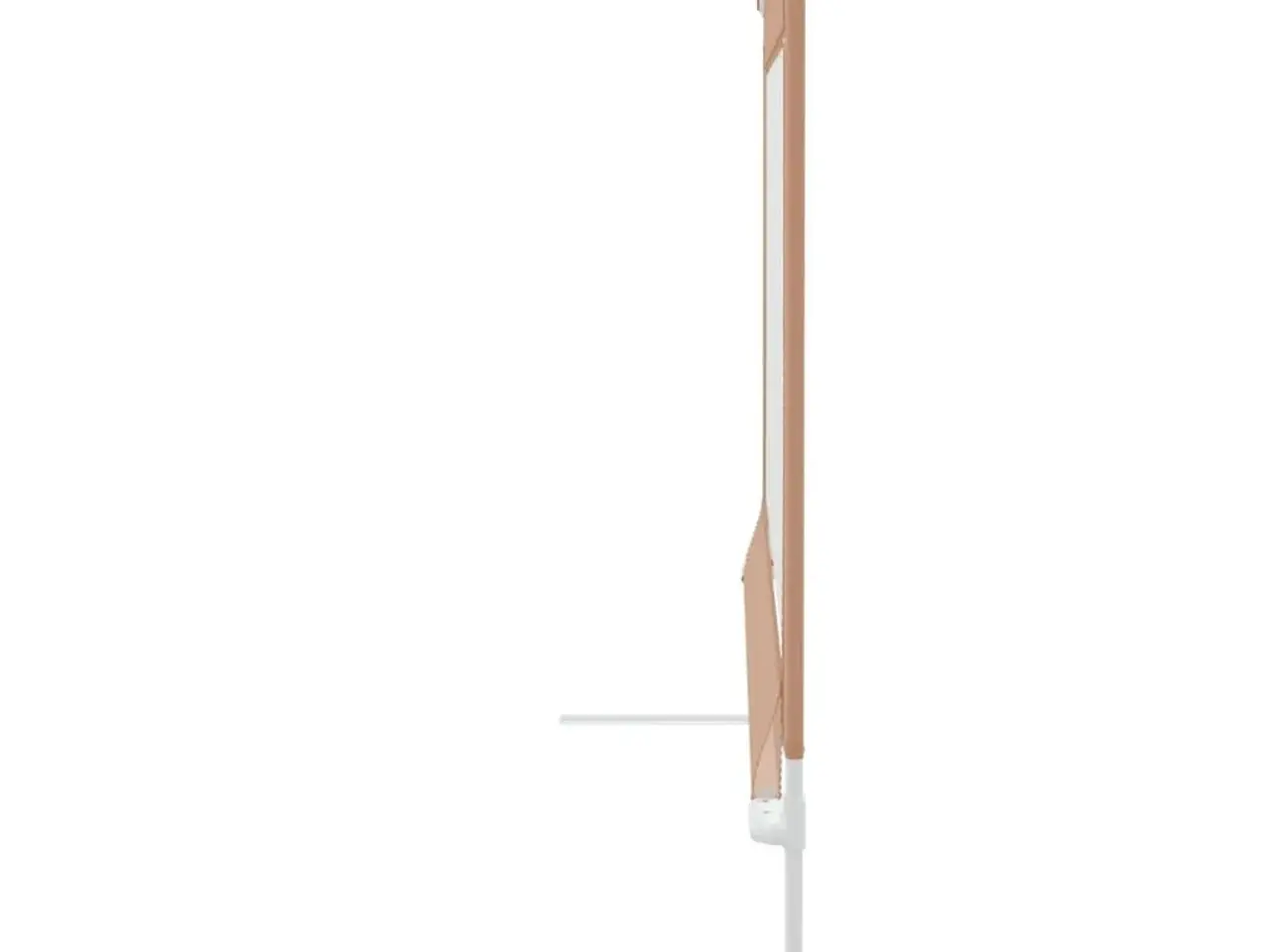 Billede 5 - Sengehest til børneseng 180×25 cm - stof, gråbrun, højdejusterbar