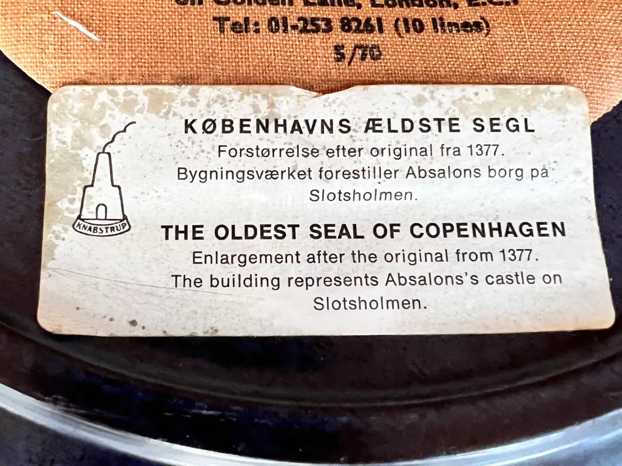 Billede 3 - Knabstrup - Københavns 800-års jubilæumsplatte