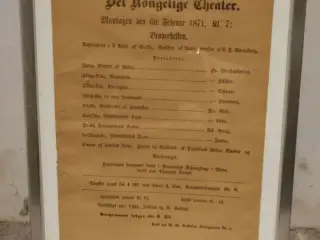 Teaterplakat 1871: Bronzehesten 