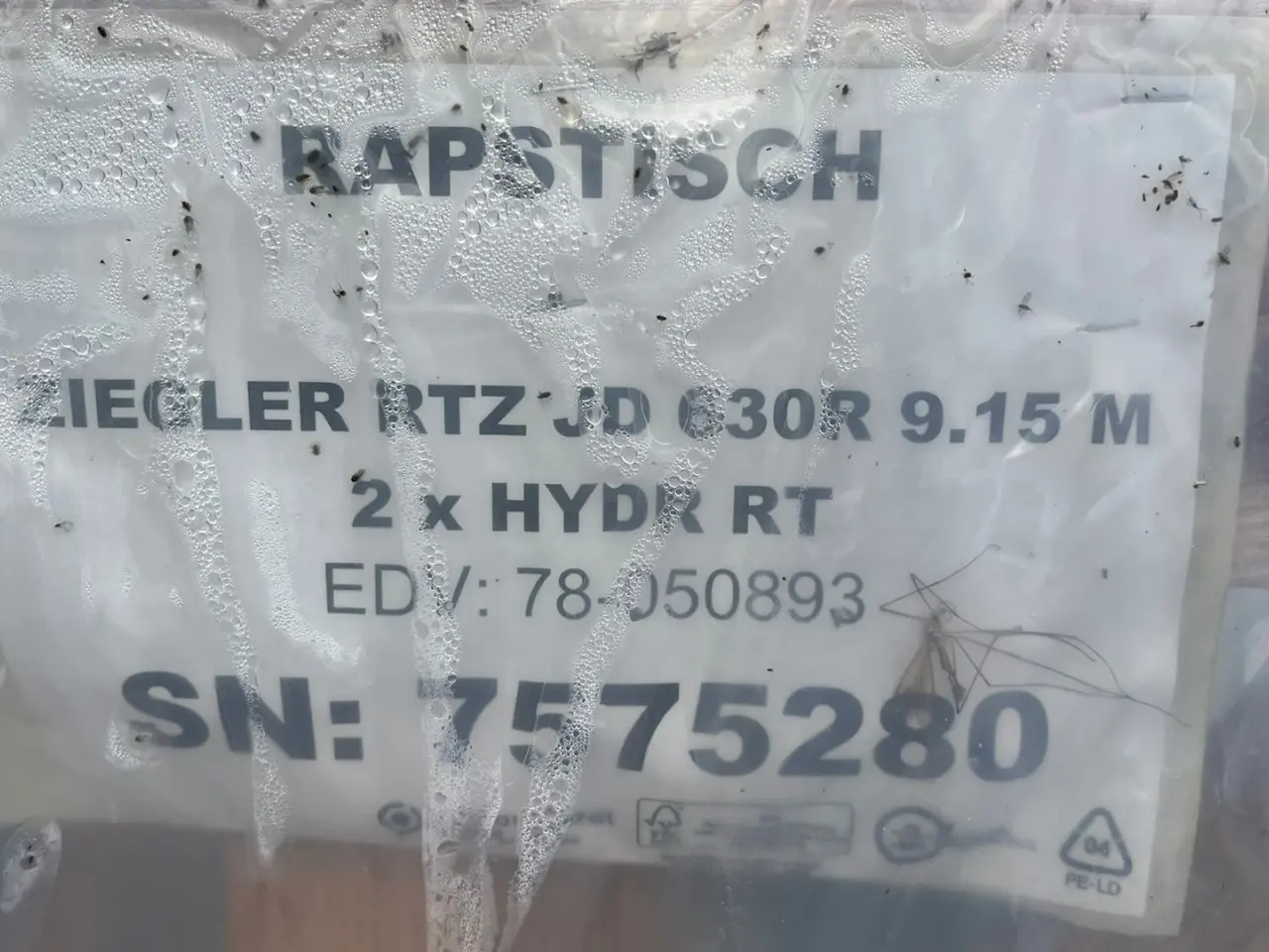 Billede 4 - Ziegler Raps fortssats, Raps bord ,rapeseed harvesting equipment,  Rapstrennern 9150mm bord til John Deere 630R skærebord