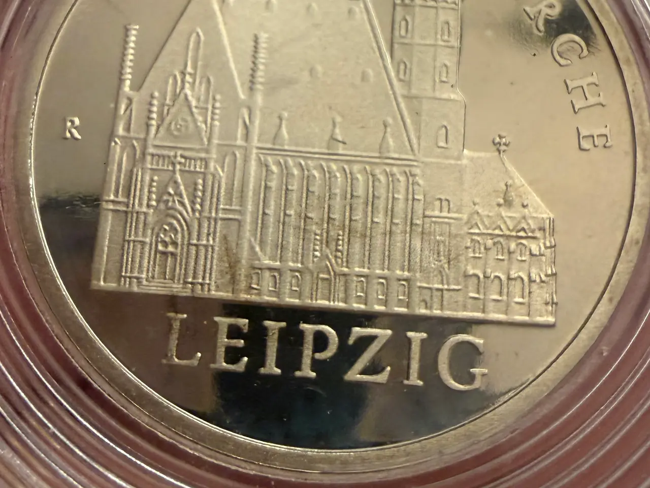 Billede 3 - DDR 5 Mark 1984 – Thomaskirche Leipzig – proof 