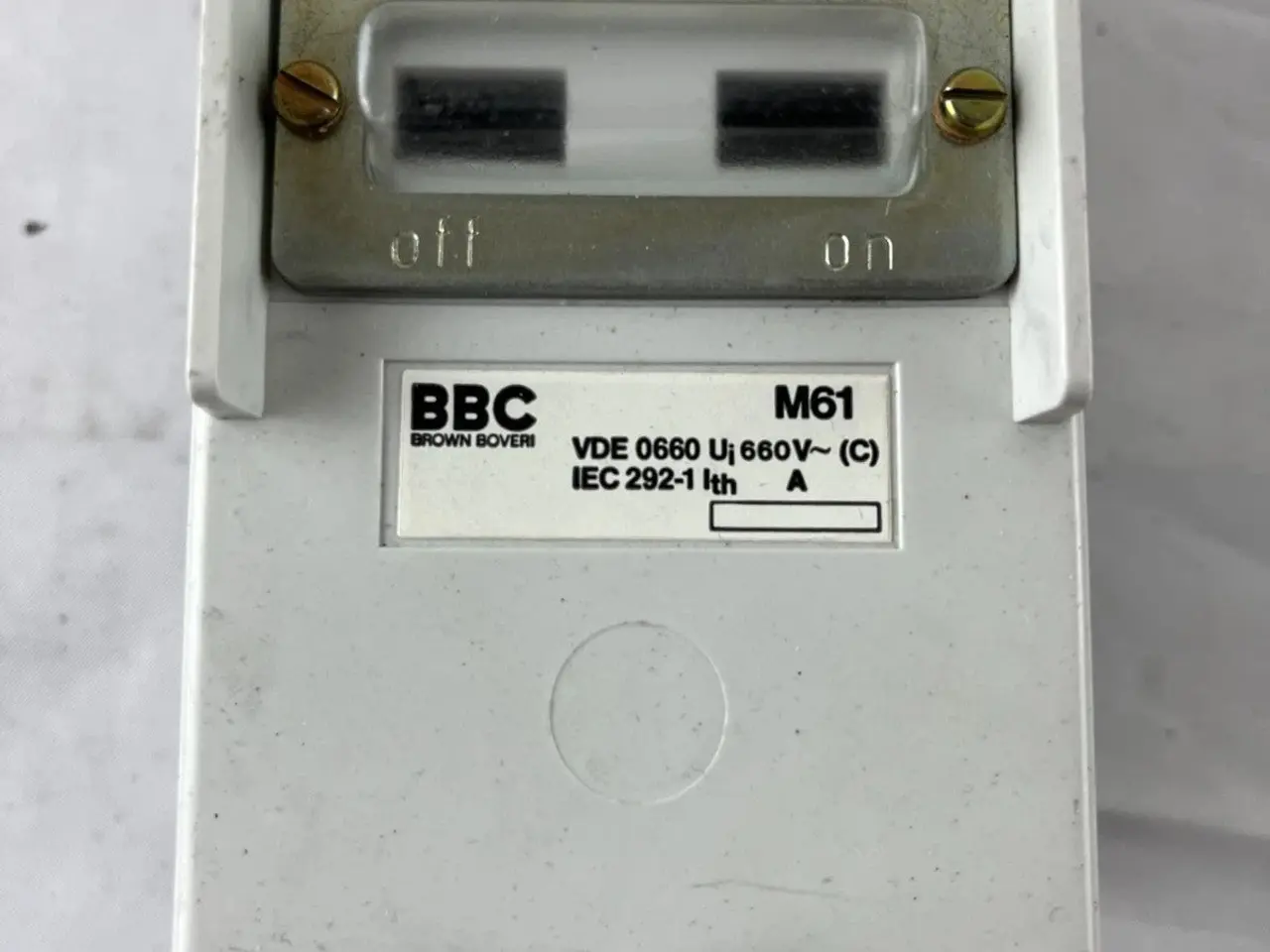 Billede 2 - BBC Brown Boveri M61 Closed Load Break kontakt VDE