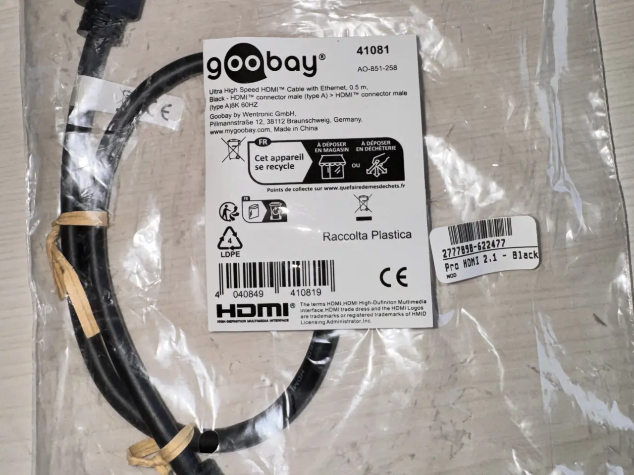 Billede 2 - Goobay kabler forbind projektor og Apple 4k